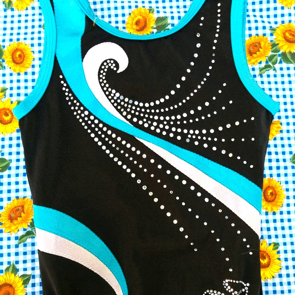 Girls Swimsuit with Rhinestones Large